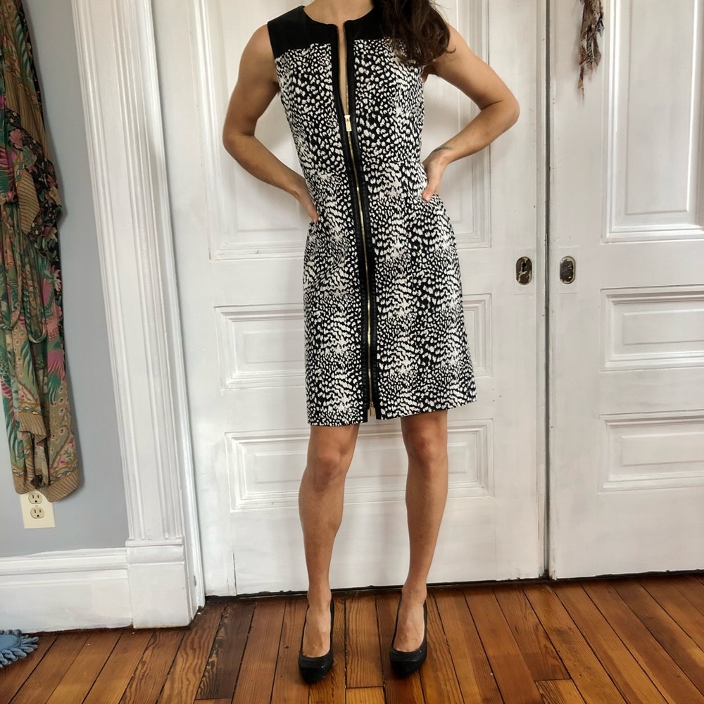 sexy double zip dress